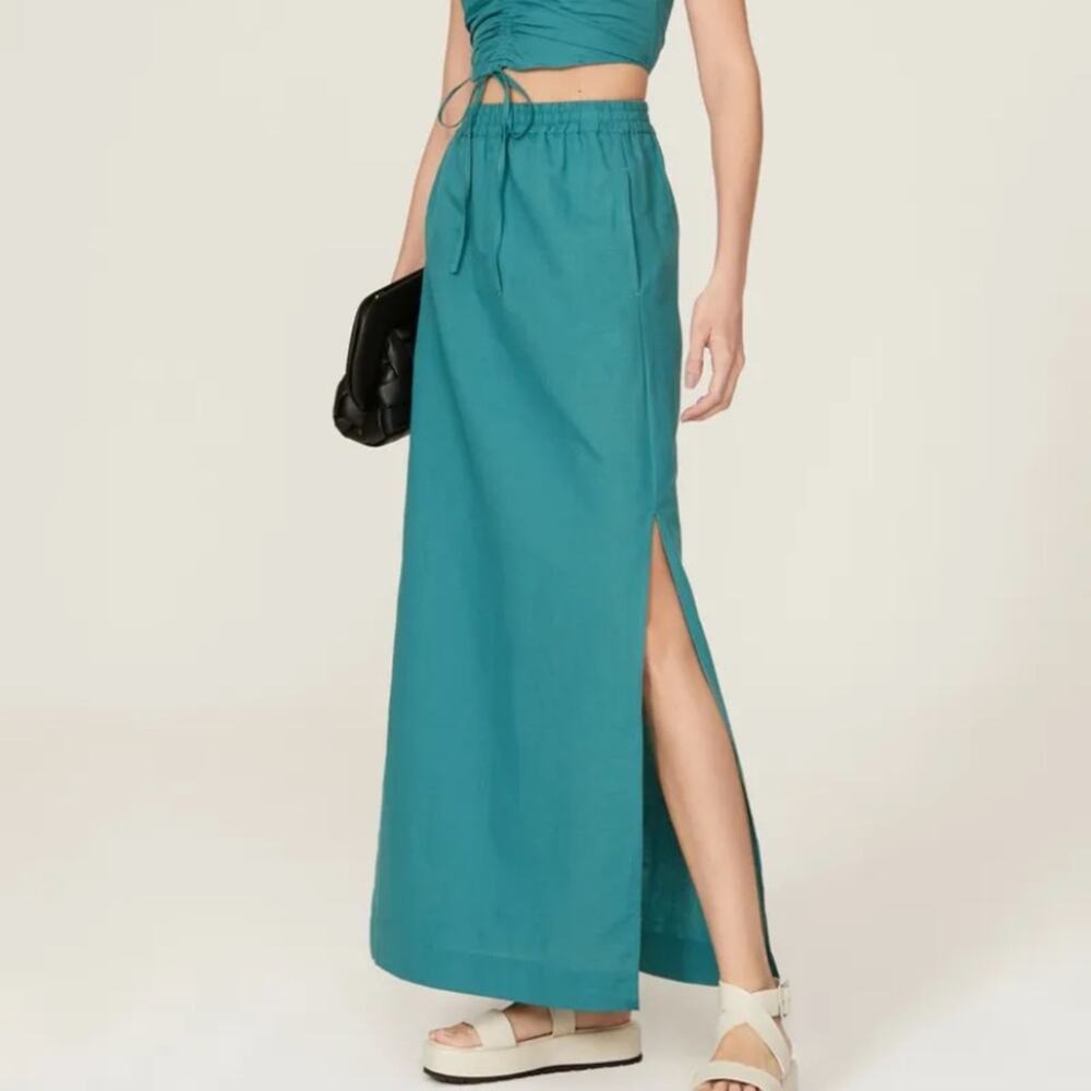 Something Navy Blue Maxi Skirt Size M